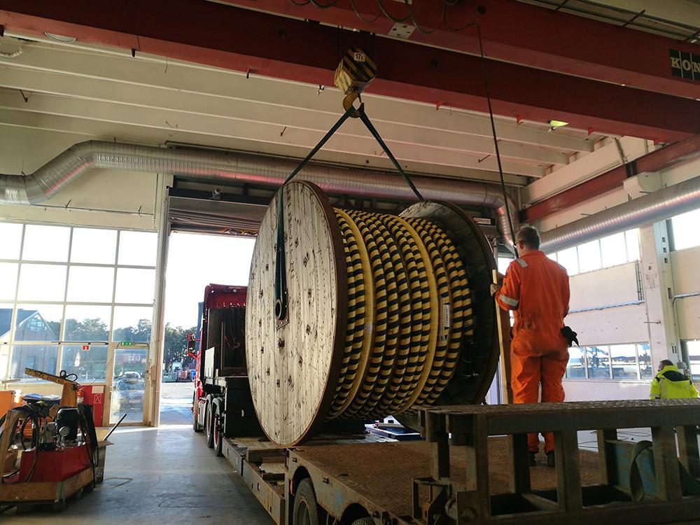 Cable has arrived at our test facility in Larvik